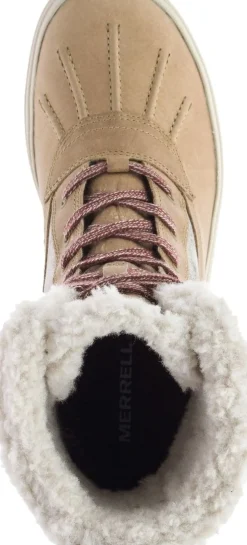 New Merrell Haven Mid Lace Polar Waterproof Camel Boot