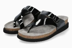 Best Mephisto Helen Black Patent Thong Sandal