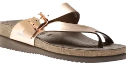 Hot Mephisto Helen Bronze Leather Thong Sandal