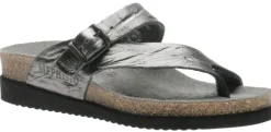 Best Mephisto Helen Metallic Grey Thong Sandal