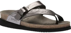 Best Mephisto Helen Metallic Grey Thong Sandal