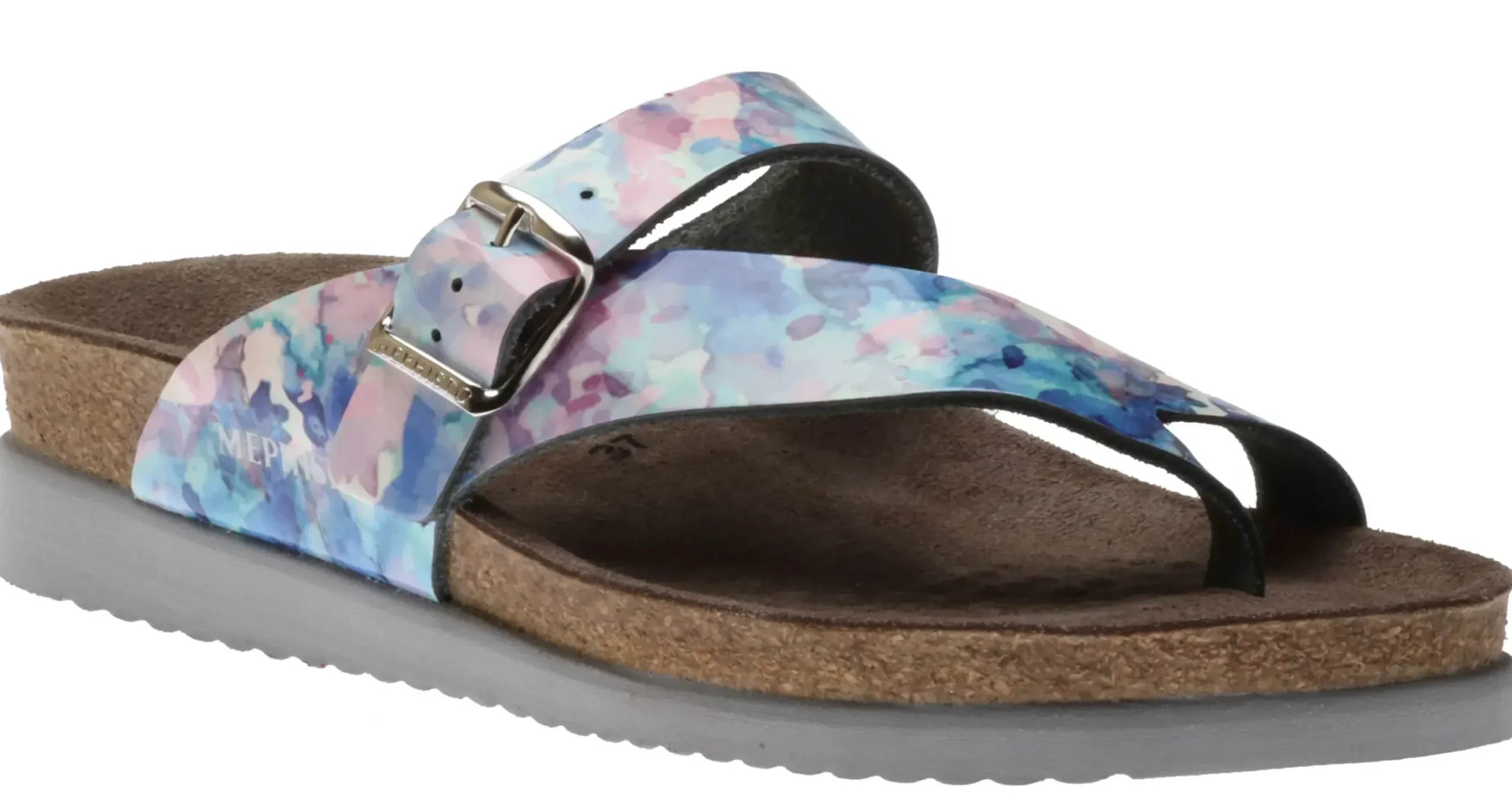 Best Mephisto Helen Sky Blue Lagoon Patent Thong Sandal