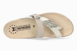Clearance Mephisto Helen Zebra Grey Thong Sandal