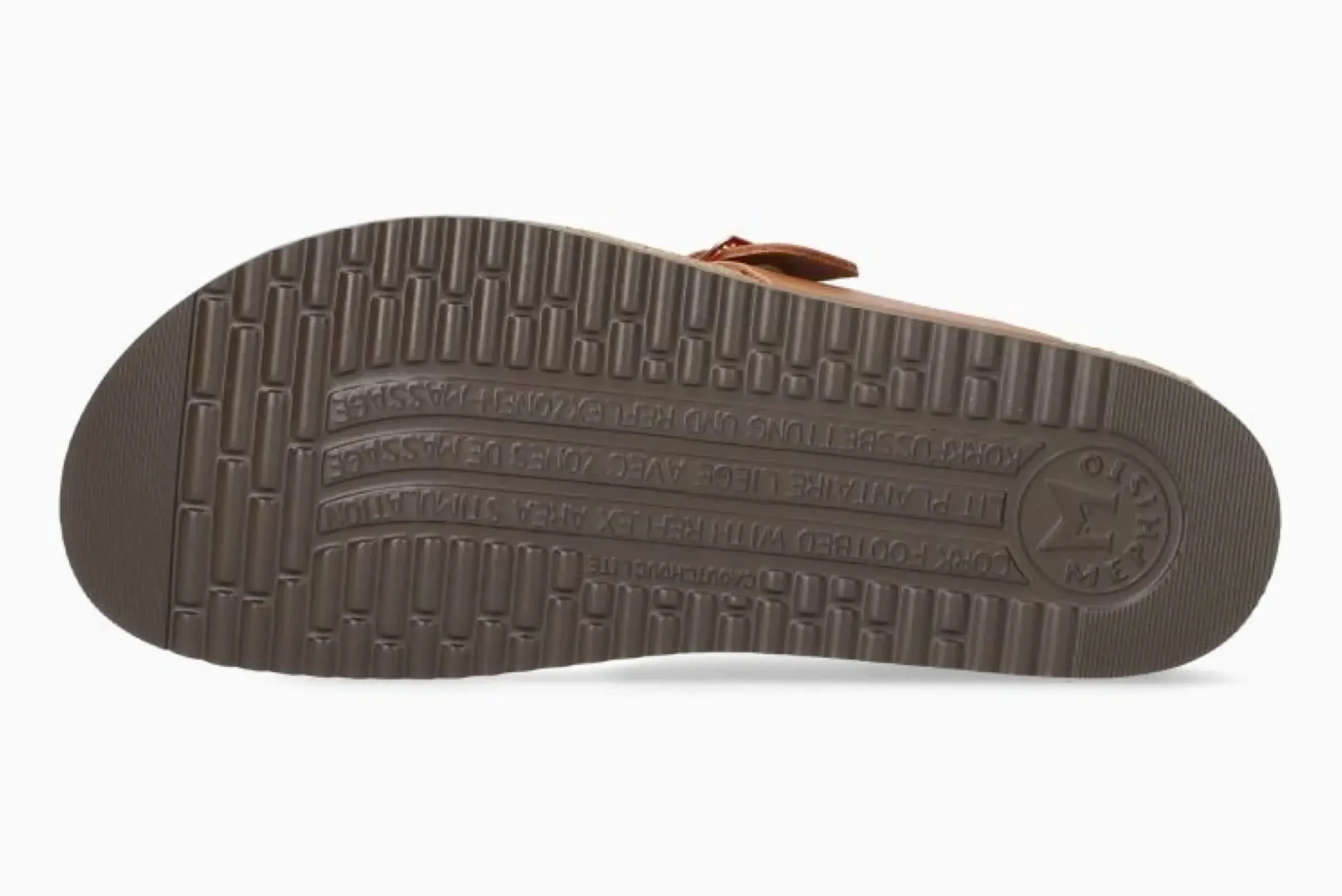 Best Mephisto Heleonore Camel Brown Zebra Leather Thong Sandal