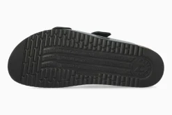 Online Mephisto Hester Black Patent Gold Buckle Slide Sandal