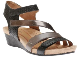 New Cobb Hill Hollywood 4-Strap Black Sandal