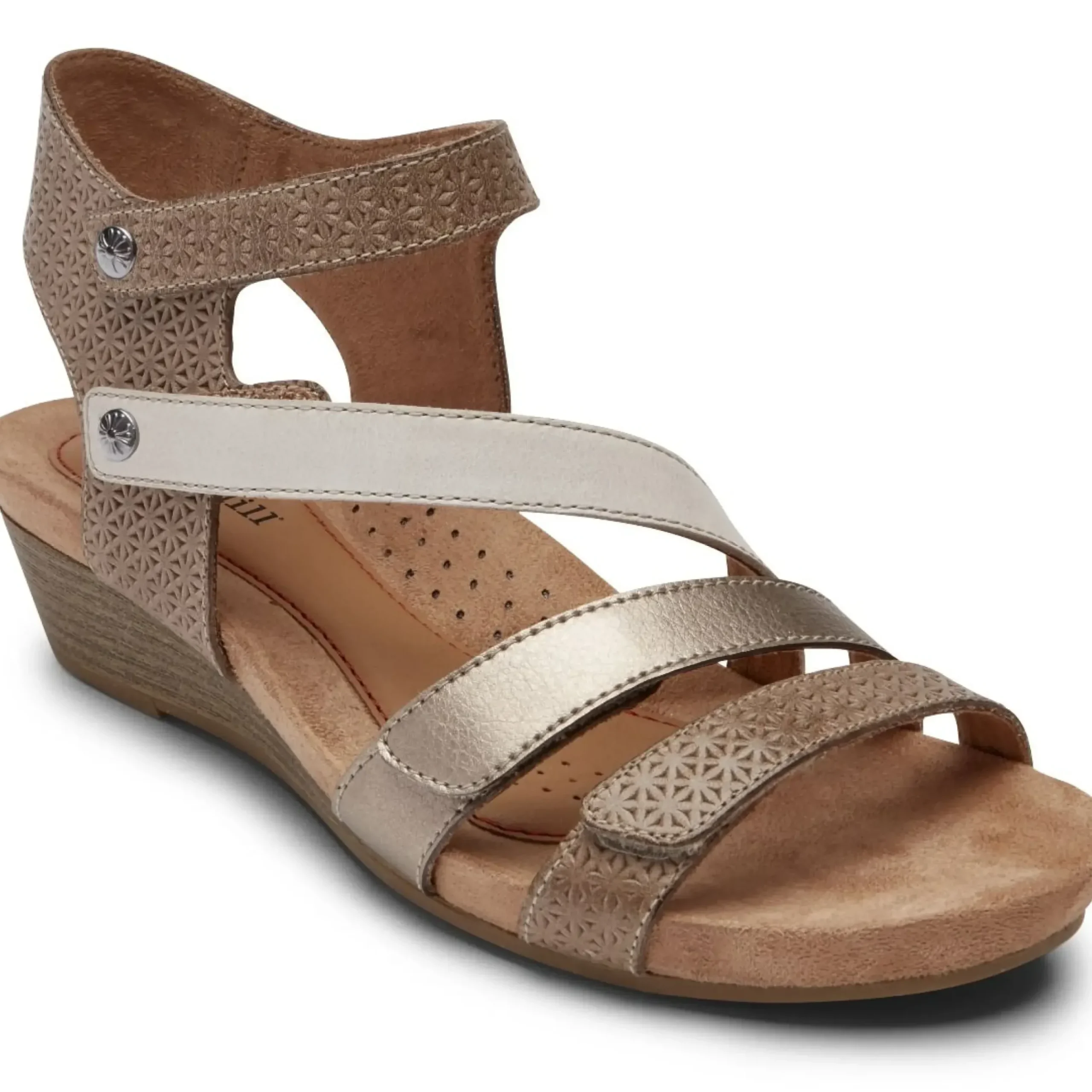 Sale Cobb Hill Hollywood 4-Strap Brown Sandal