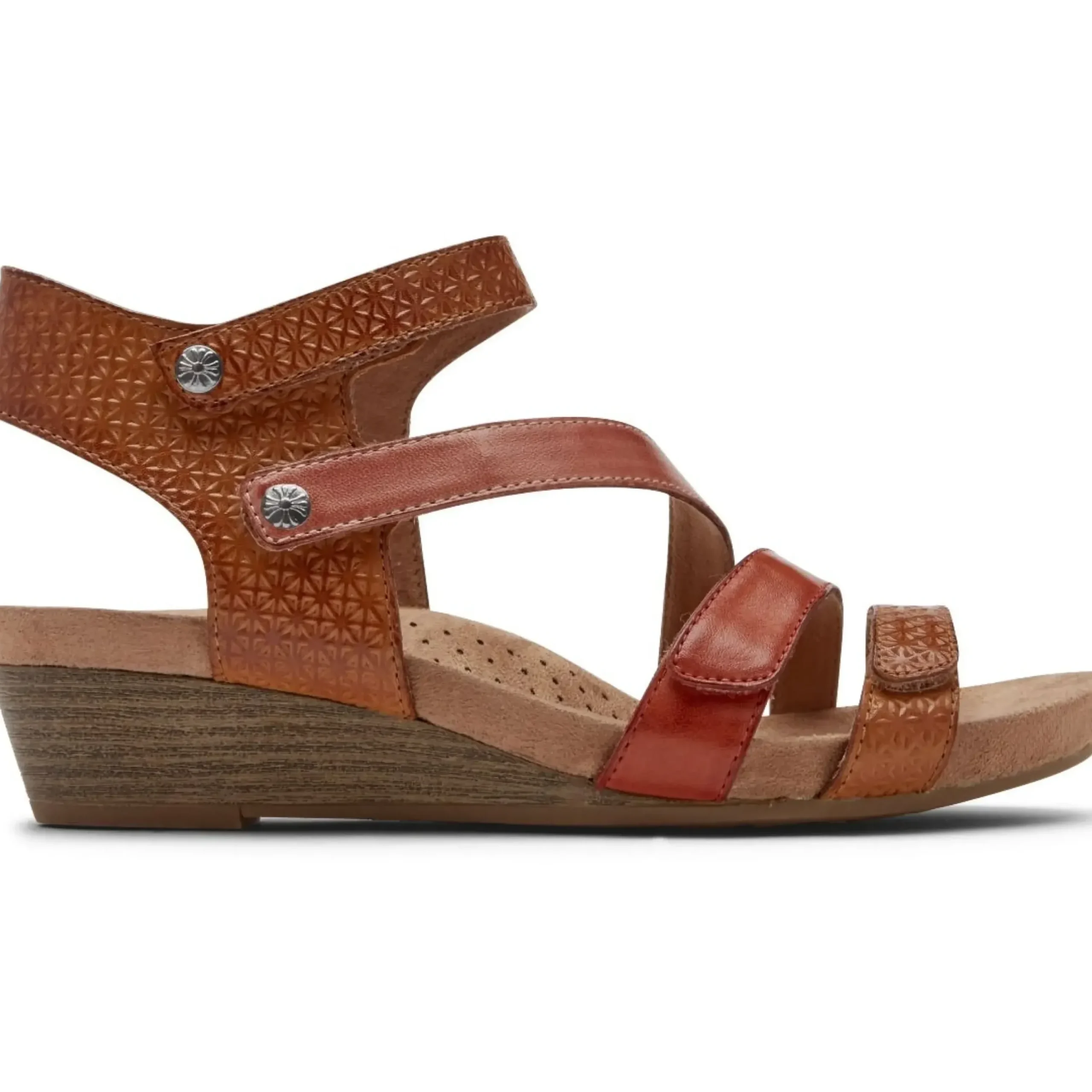 New Cobb Hill Hollywood 4-Strap Tan Sandal