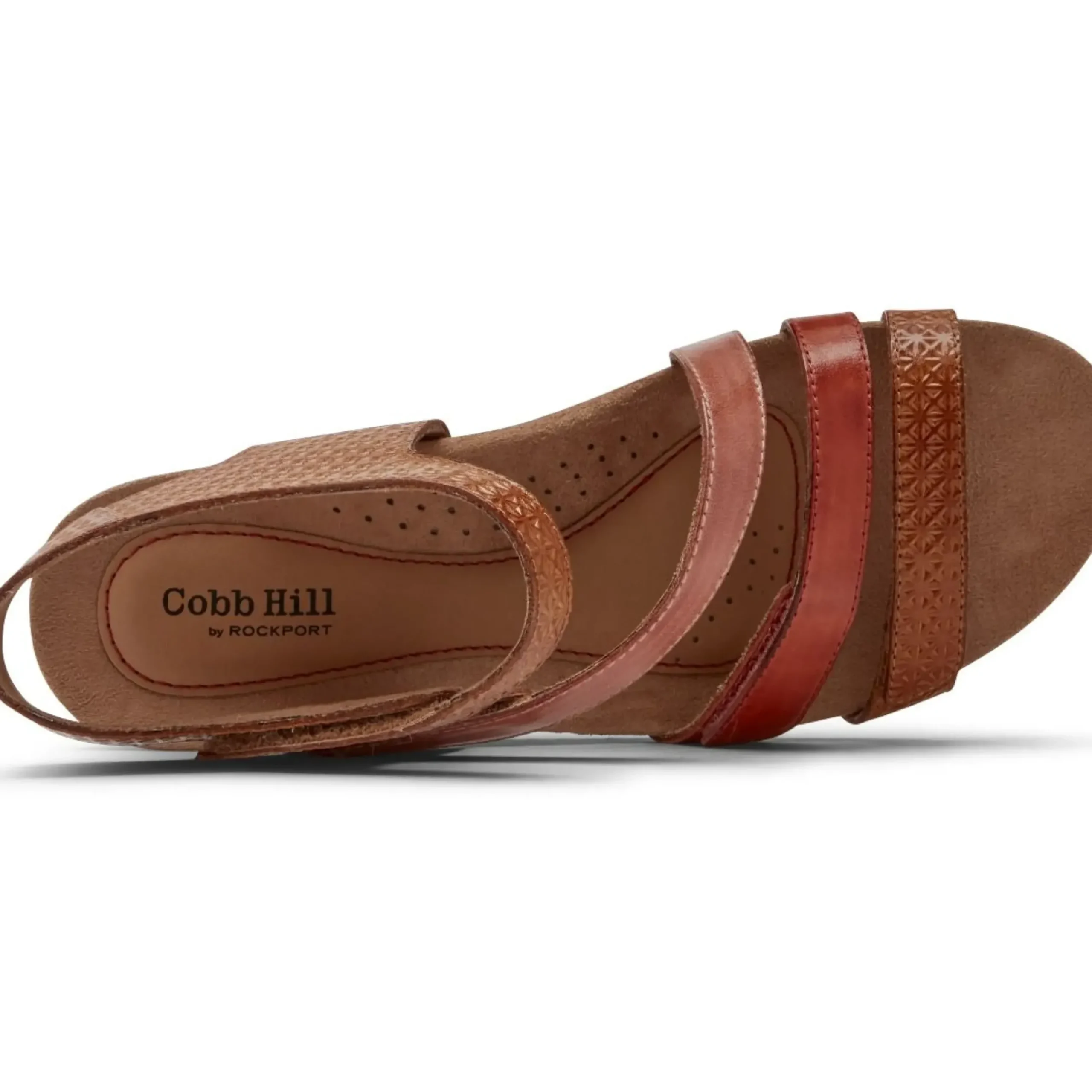 New Cobb Hill Hollywood 4-Strap Tan Sandal