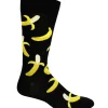 Clearance Hotsox Men's Banana Peels Crew Socks