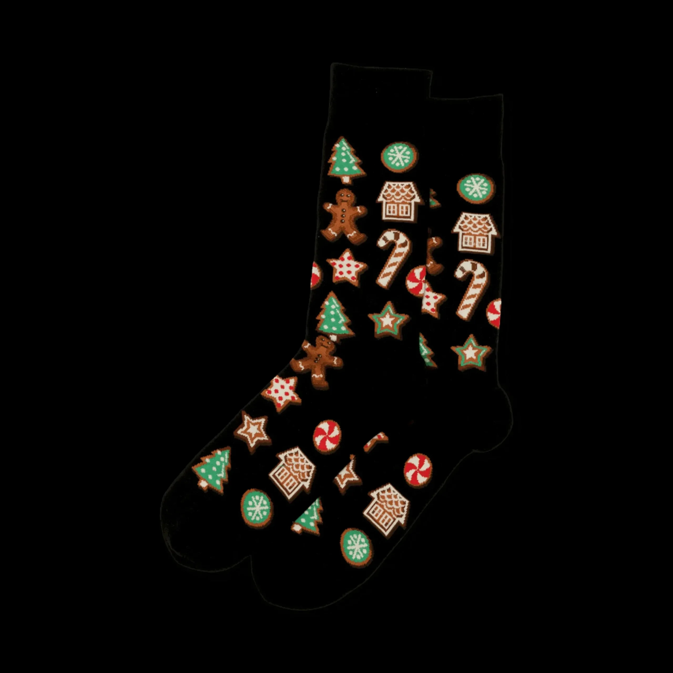 Online Hotsox Men's Christmas Cookies Crew Socks