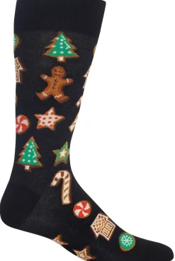 Online Hotsox Men's Christmas Cookies Crew Socks