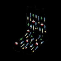 Hot Hotsox Men's Fishing Lures Crew Socks