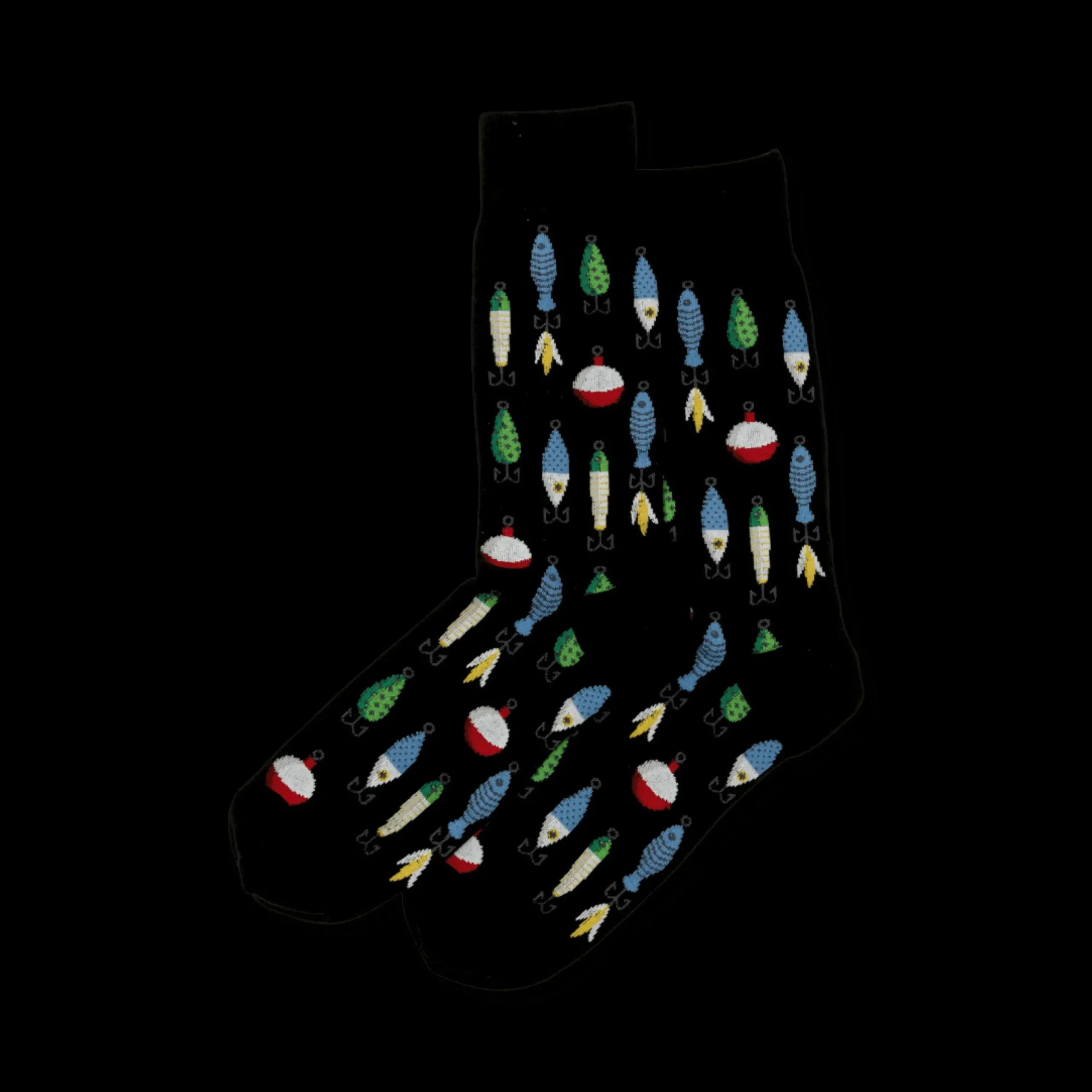 Hot Hotsox Men's Fishing Lures Crew Socks