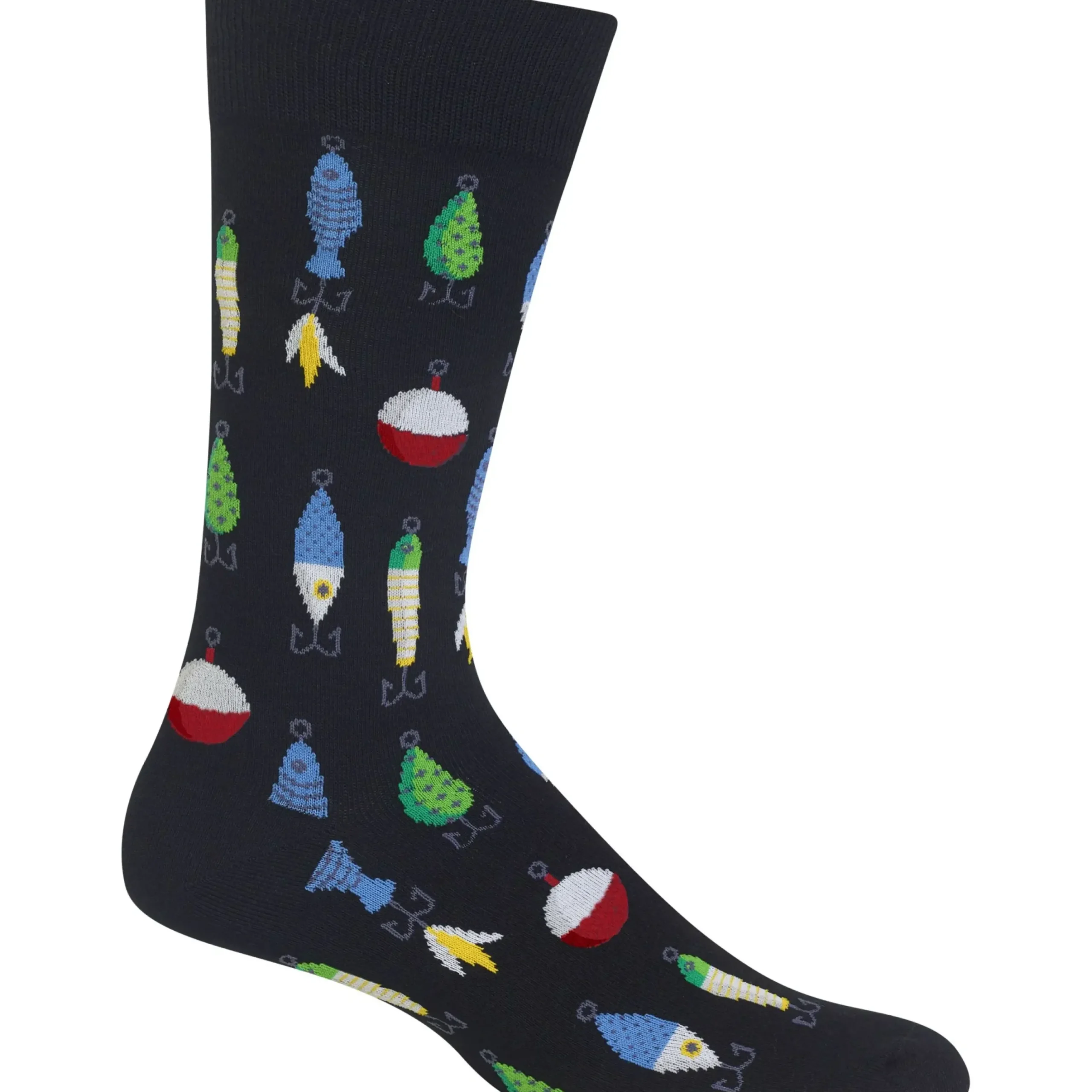Hot Hotsox Men's Fishing Lures Crew Socks
