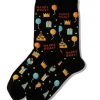 New Hotsox Men's Happy Birthday Crew Socks