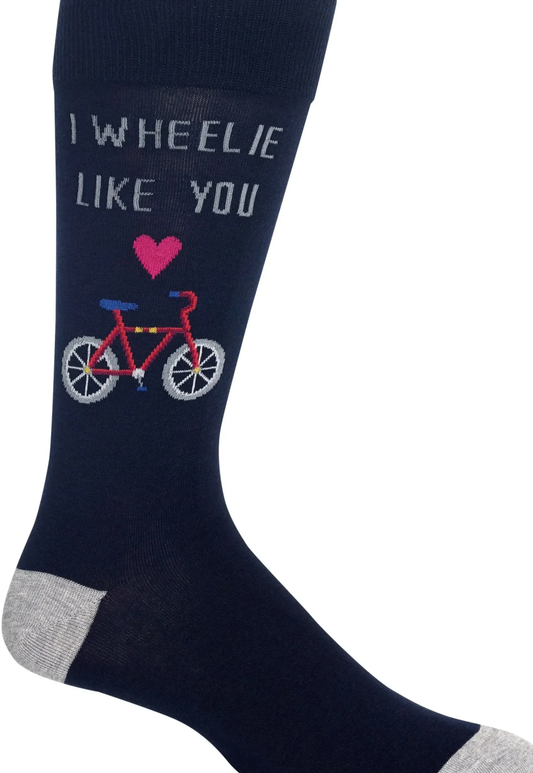 Online Hotsox Men's I Wheelie Like You Crew Socks