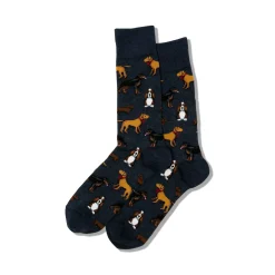 Hot Hotsox Men's Multi Dogs Crew Socks