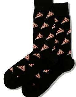 Outlet Hotsox Men's Pizza Crew Socks