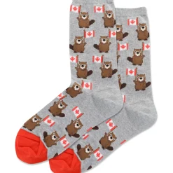 Online Hotsox Women's Canada Beavers Crew Socks