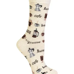 Clearance Hotsox Women's Coffee Crew Socks