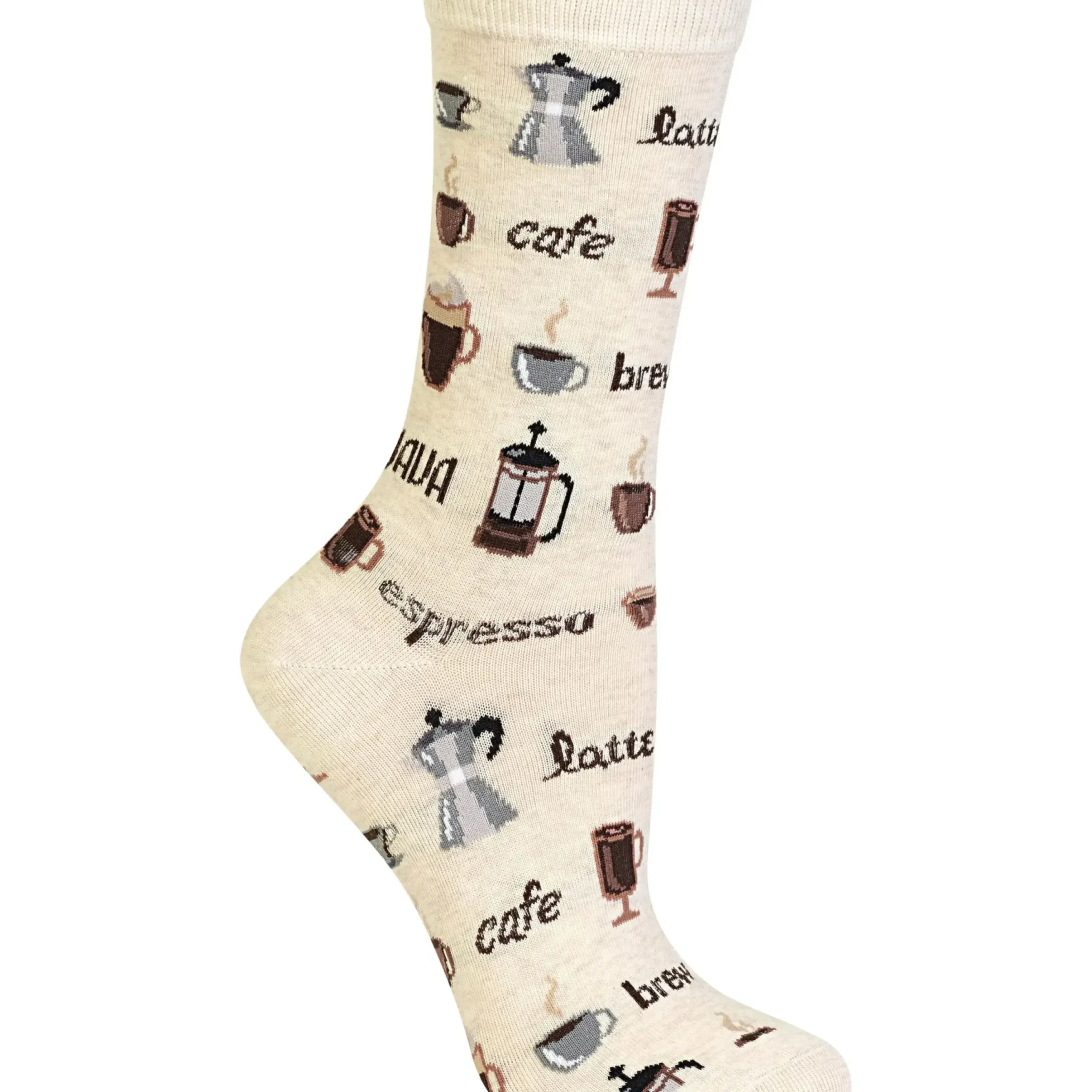 Clearance Hotsox Women's Coffee Crew Socks