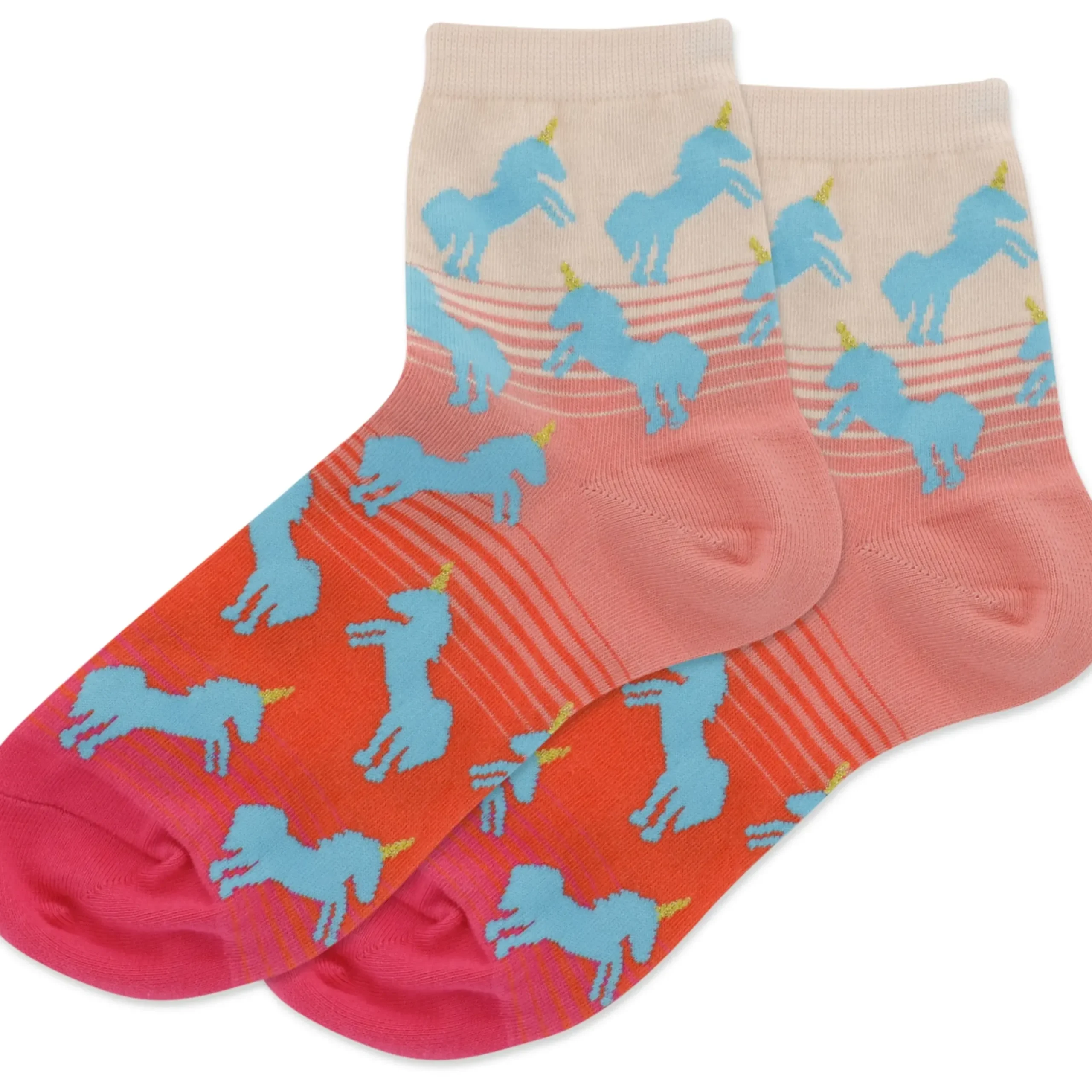 Discount Hotsox Women's Unicorn Blush Pink Anklet Socks
