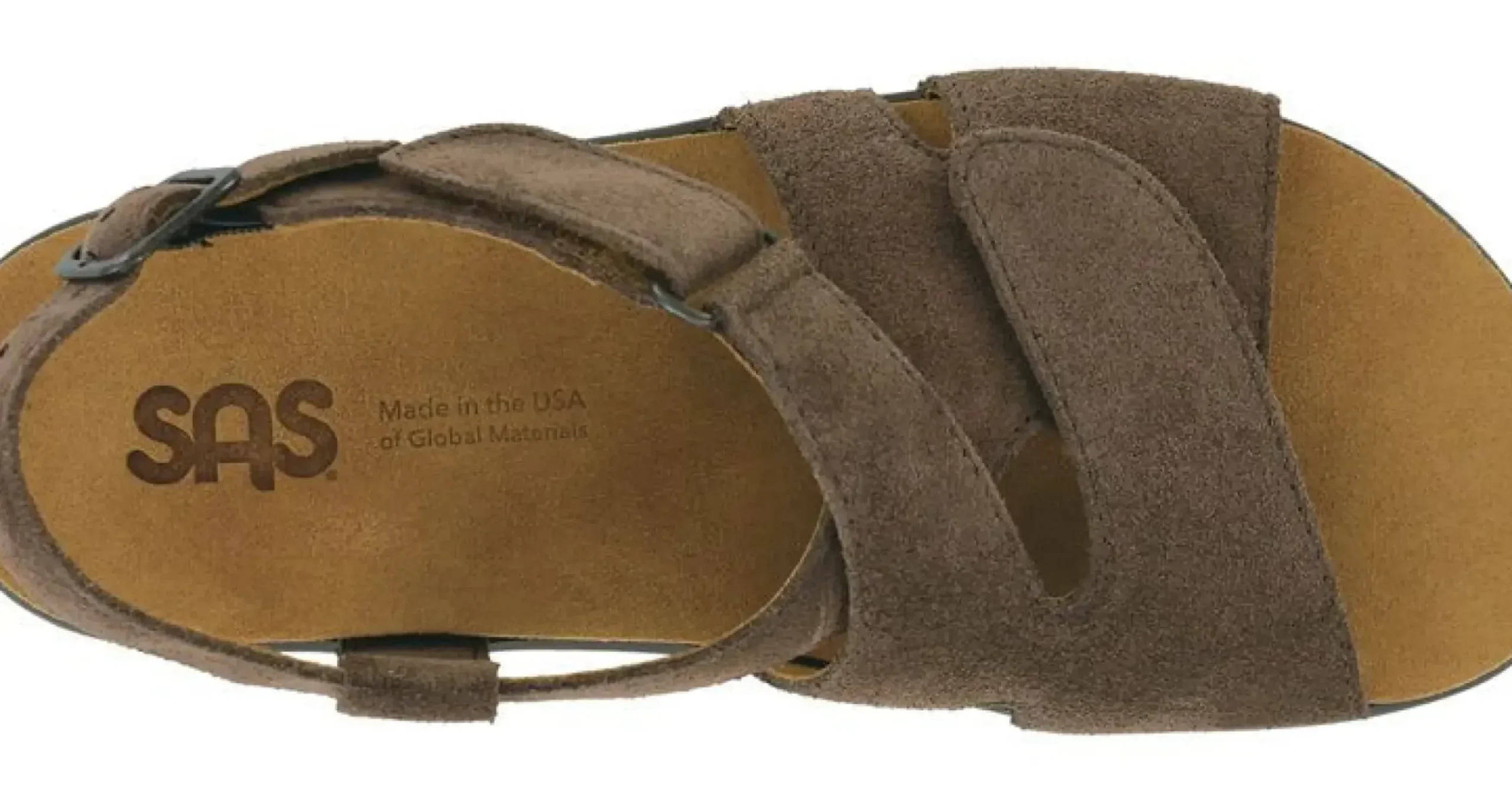 Online SAS Shoes Huggy Teddy Brown Cross Strap Sandal