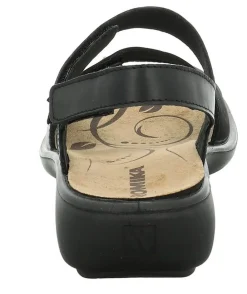 Online Romika Ibiza 86 Black Leather Slingback Sandal