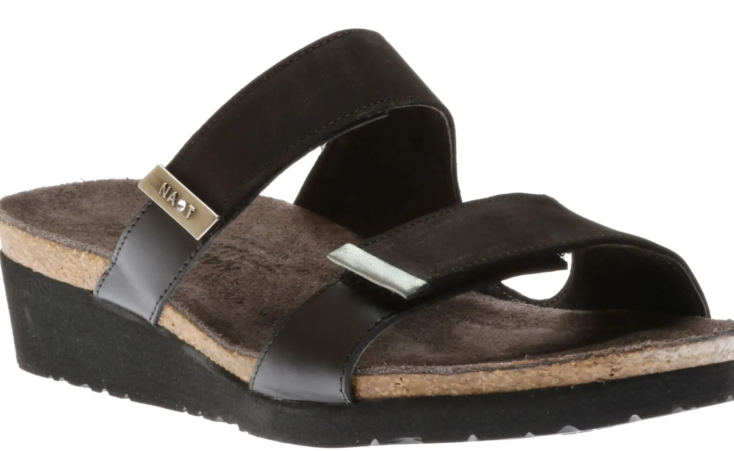 Hot Naot Jacey Black Wide Width Slide Sandal