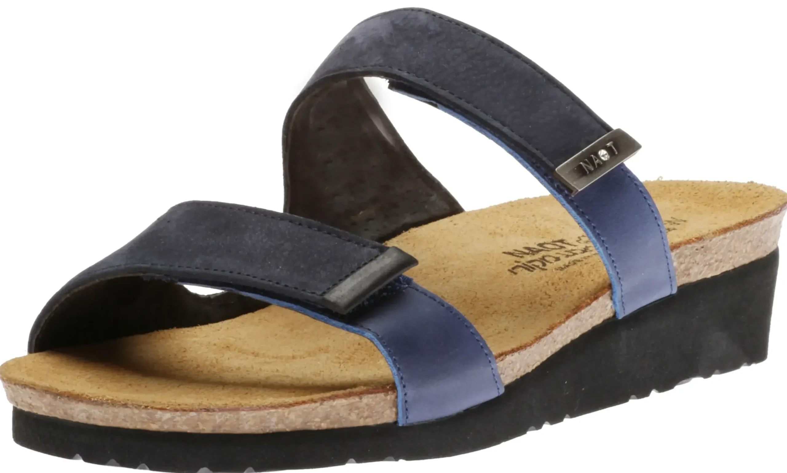 Hot Naot Jacey Navy Wide Width Slide Sandal