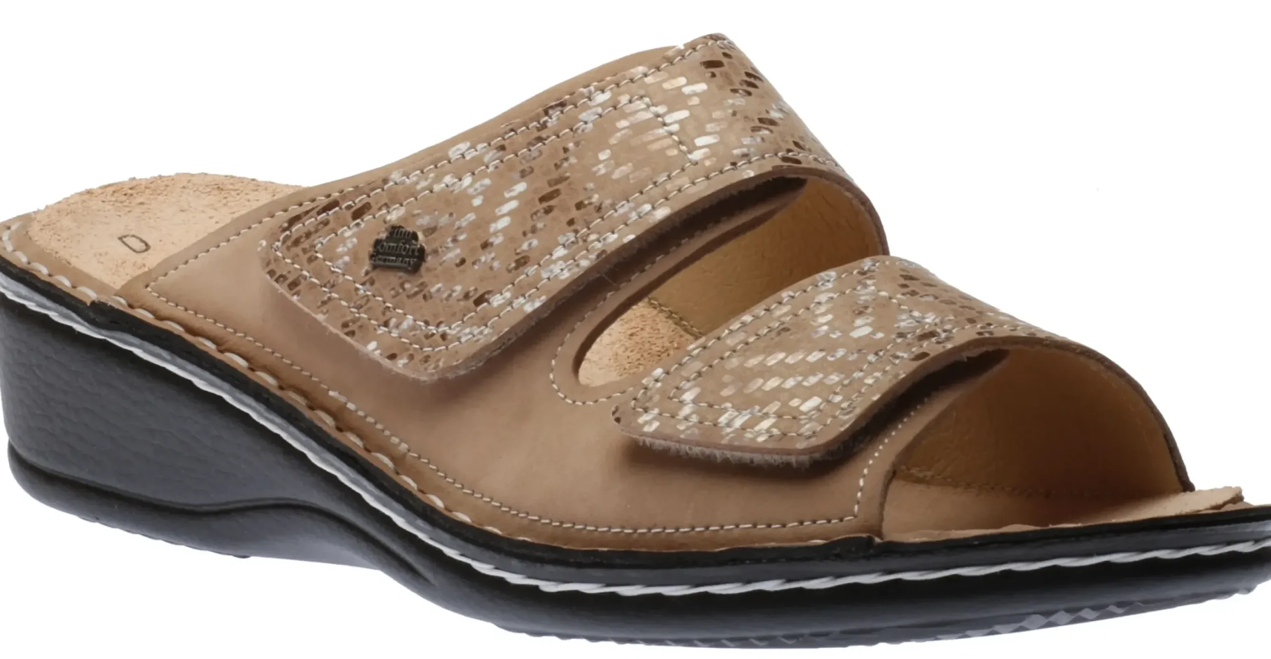 Best Finn Comfort Jamaica Sesame Beige Slide Wedge Sandal