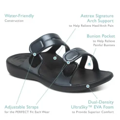 New Aetrex Janey Sport Black