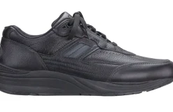 Clearance SAS Shoes Journey Black Leather Lace-Up Walking Shoe