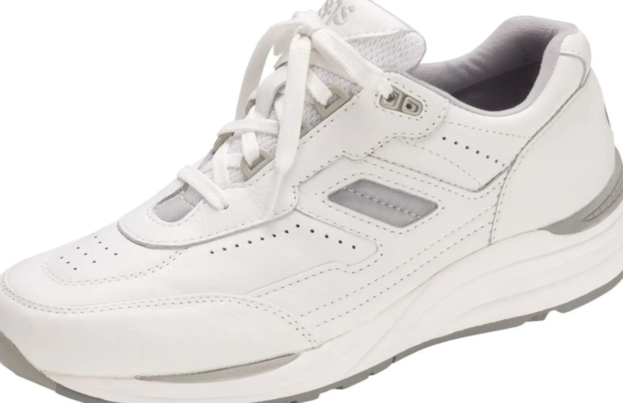 Online SAS Shoes Journey White Leather Lace-Up Walking Shoe
