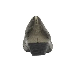 Best Rockport Judson Metallic Perforated Leather Wedge Pump