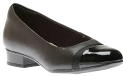 Online Clarks Juliet Monte Black Leather Slip-On