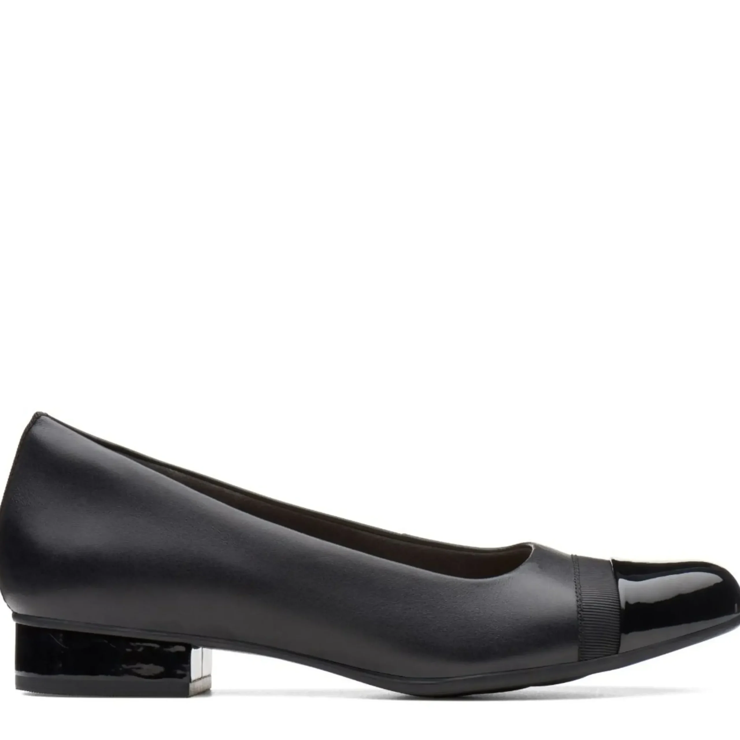 Online Clarks Juliet Monte Black Leather Slip-On