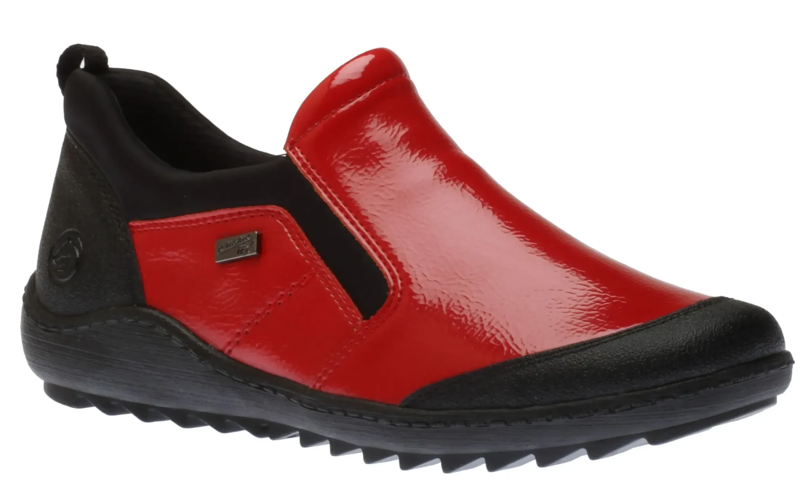 New Remonte Jura Scuba Red Patent Slip-On Walking Shoe