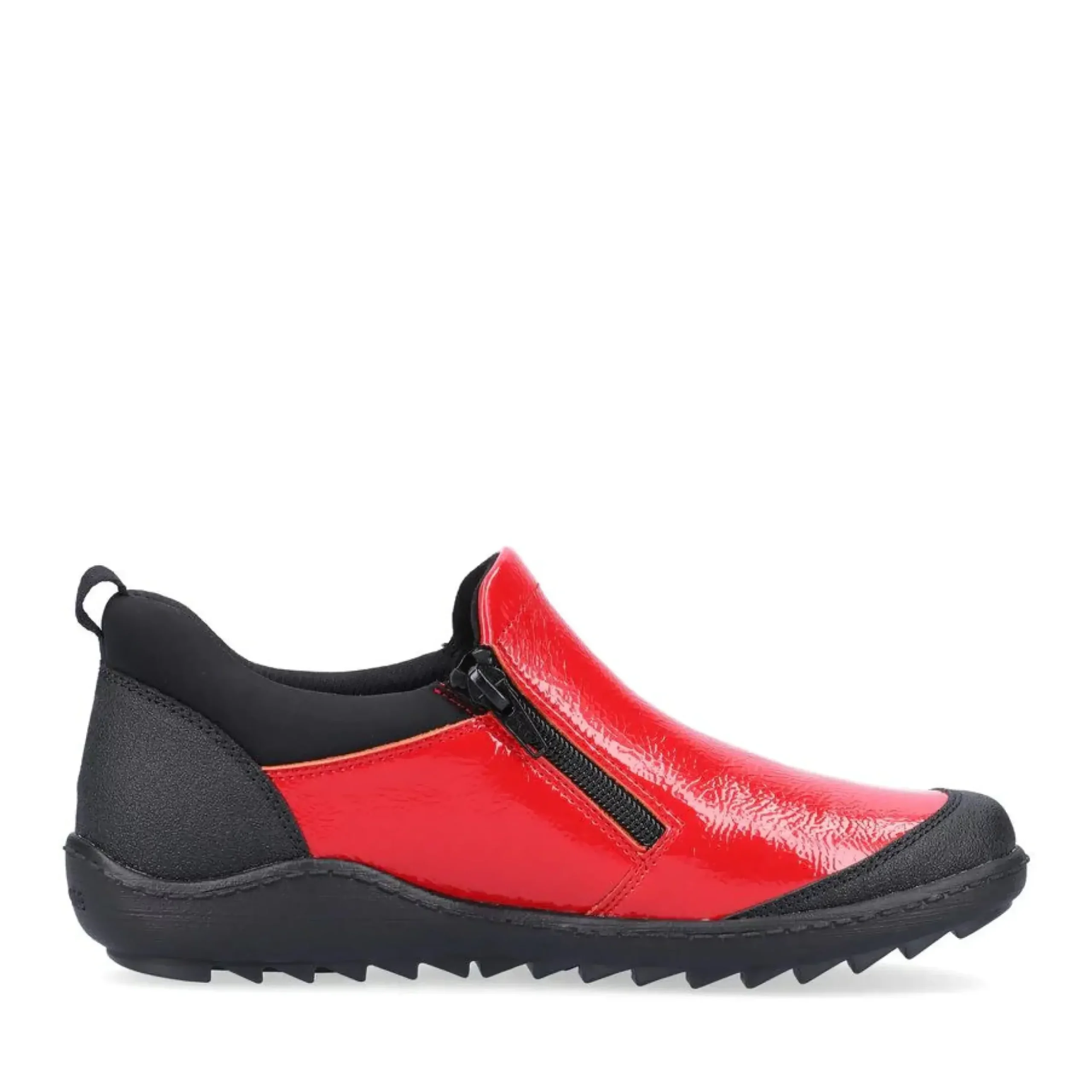 New Remonte Jura Scuba Red Patent Slip-On Walking Shoe