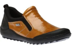 Remonte Jura Scuba Yellow Patent Slip-On Walking Shoe