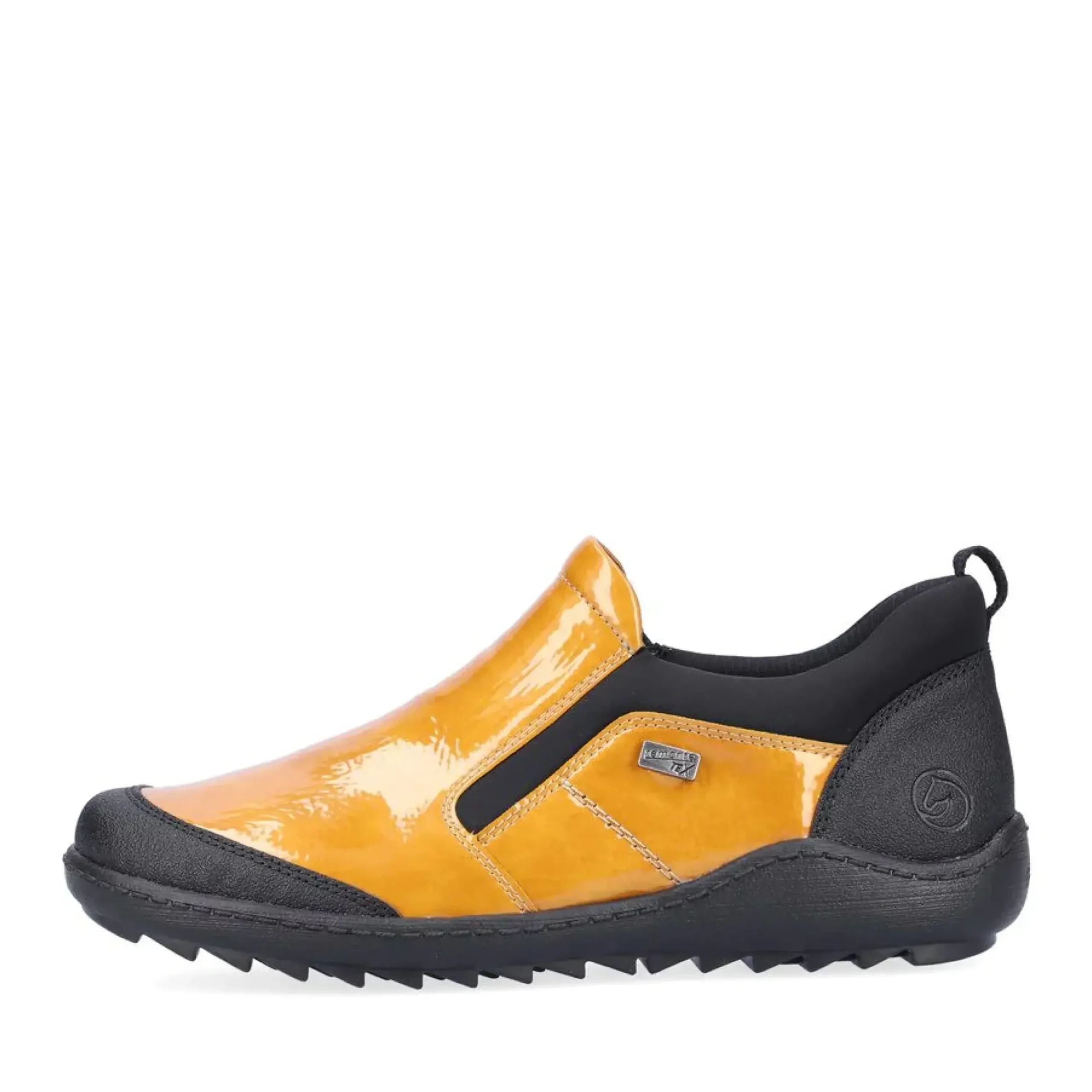 Remonte Jura Scuba Yellow Patent Slip-On Walking Shoe