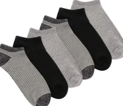 Online K. BELL Women's Black Multicolour No Show Socks (Six Pair Pack)