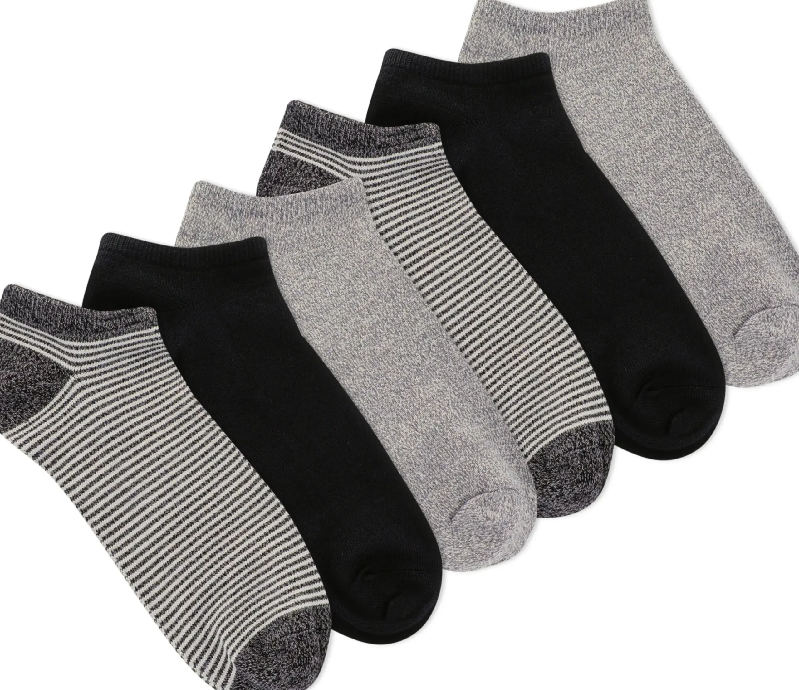 Online K. BELL Women's Black Multicolour No Show Socks (Six Pair Pack)