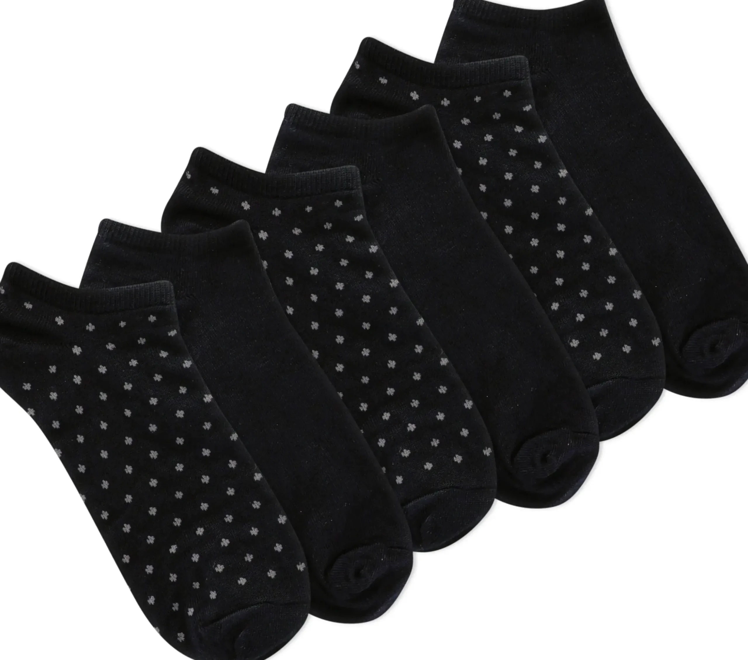 Hot K. BELL Women's Black No Show Socks (Six Pair Pack)