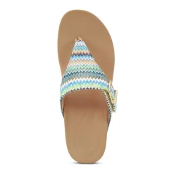 Best Aetrex Kate Blue Multi