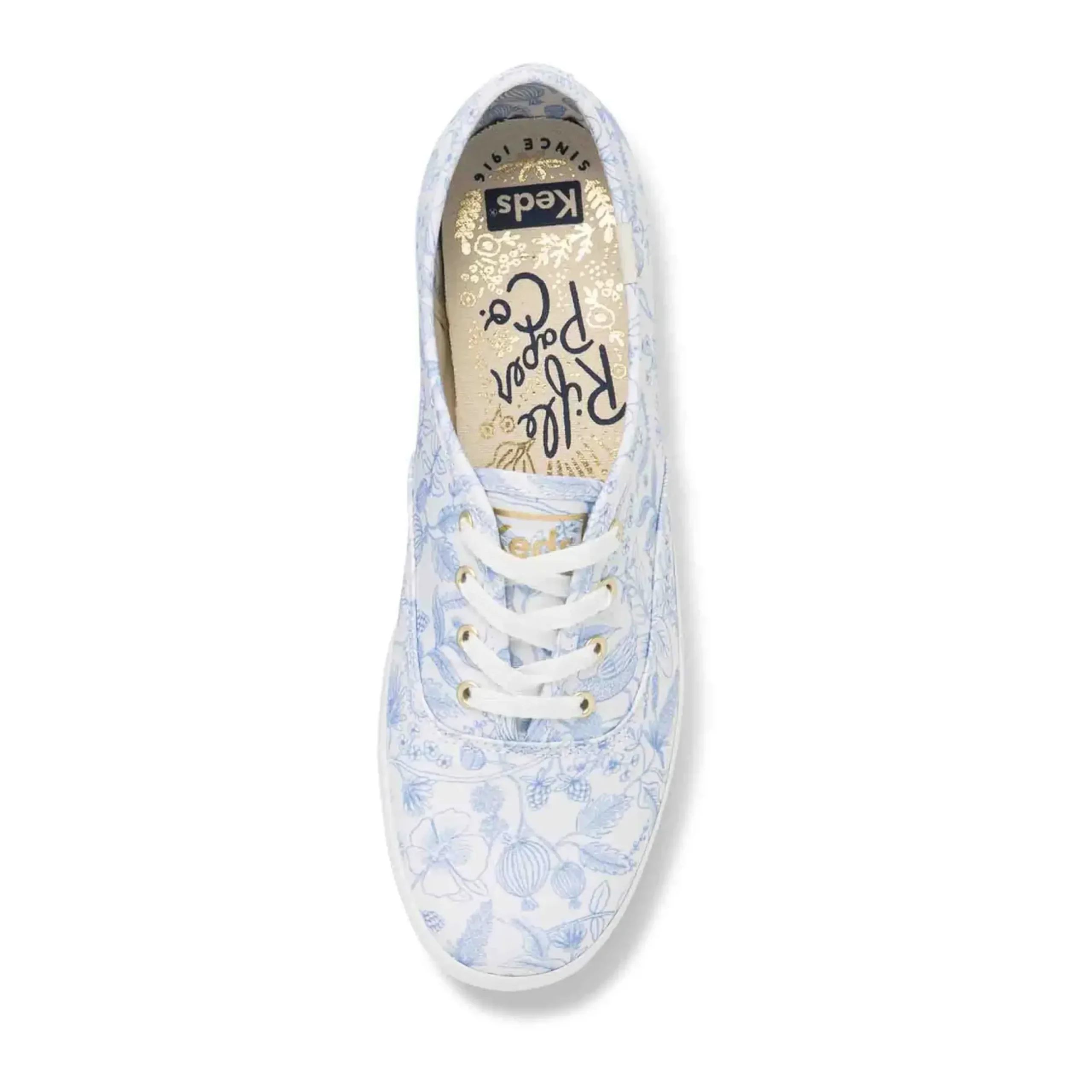 Sale Keds X Rifle Paper Co. Champion Aviary Lace-Up Canvas Sneaker