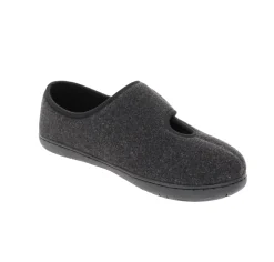 Foamtreads Kendale Black Wool Slipper
