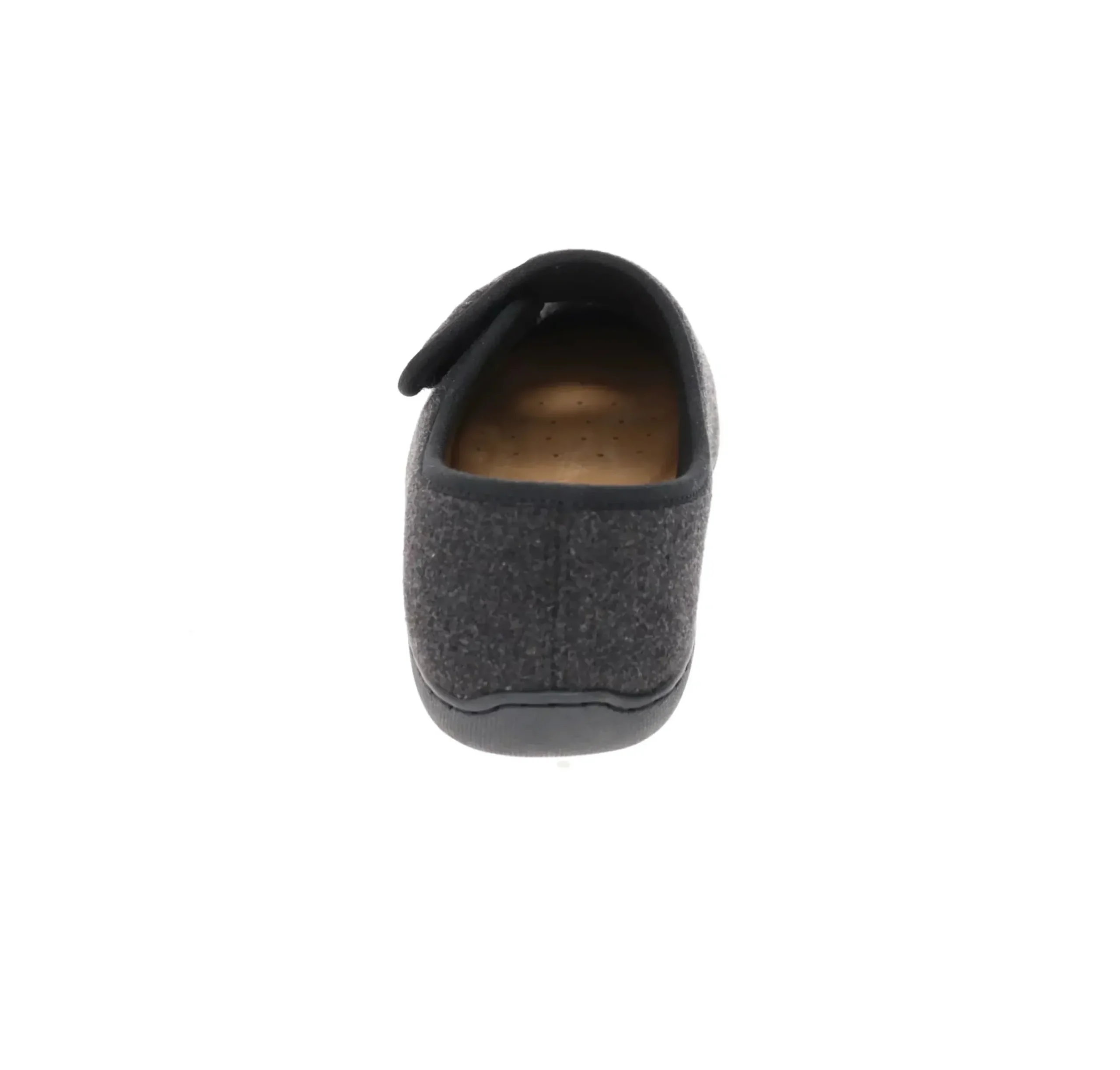 Foamtreads Kendale Black Wool Slipper