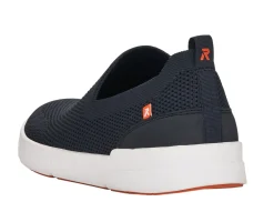 Sale R EVOLUTION Knitup 173 Blue Mesh Slip-On Sneaker